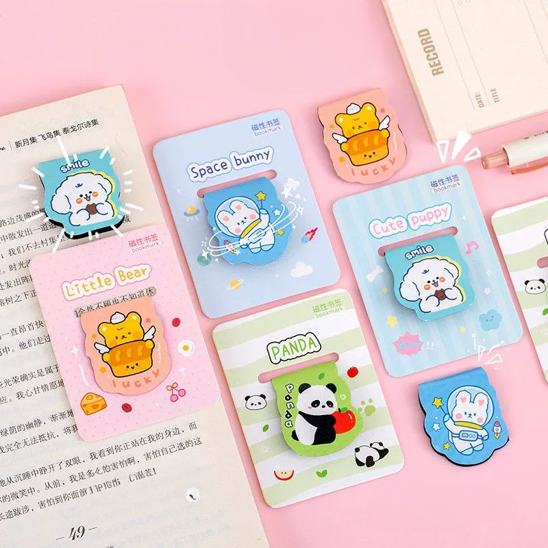 60030000301_1 Magnetic Cartoon Animal Bookmark/ Metal Page Clip