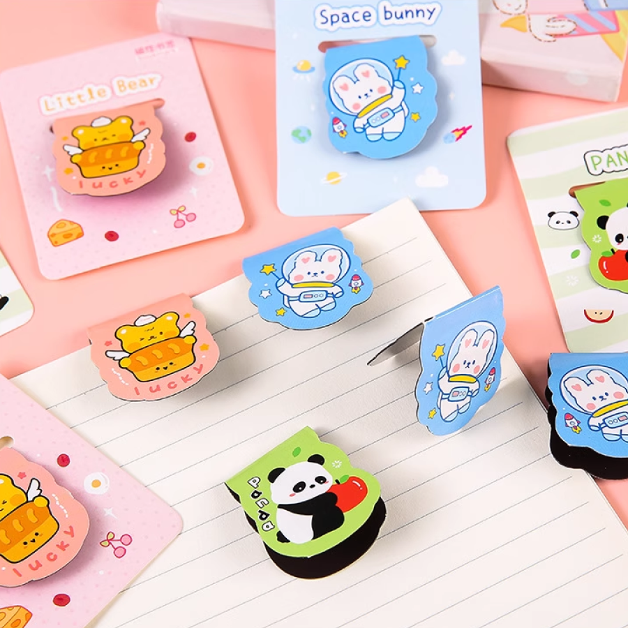 Magnetic Cartoon Animal Bookmark/ Metal Page Clip