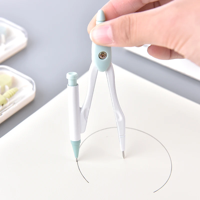 Math Compass Geometry Set Metal Compass with Lead Refills