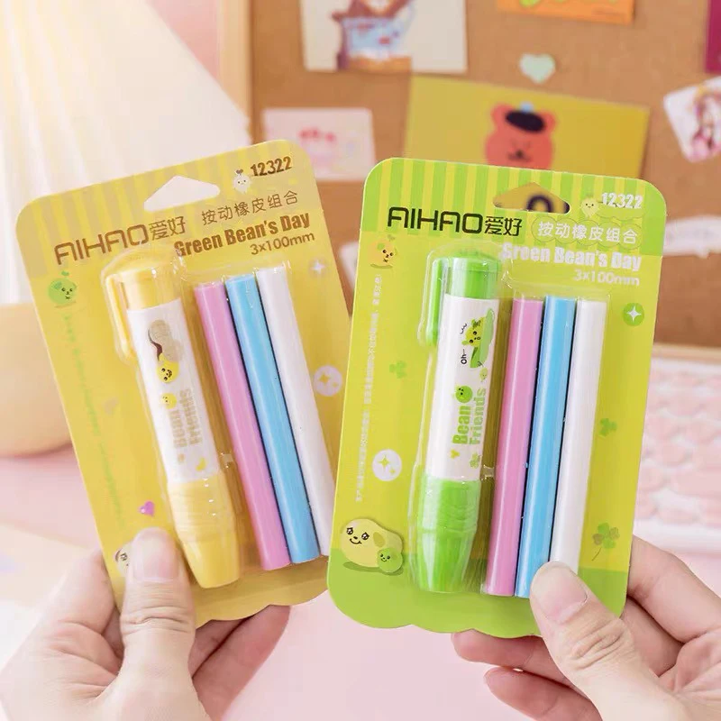 60050000301_1 Retractable Eraser Pen Shape Push Eraser