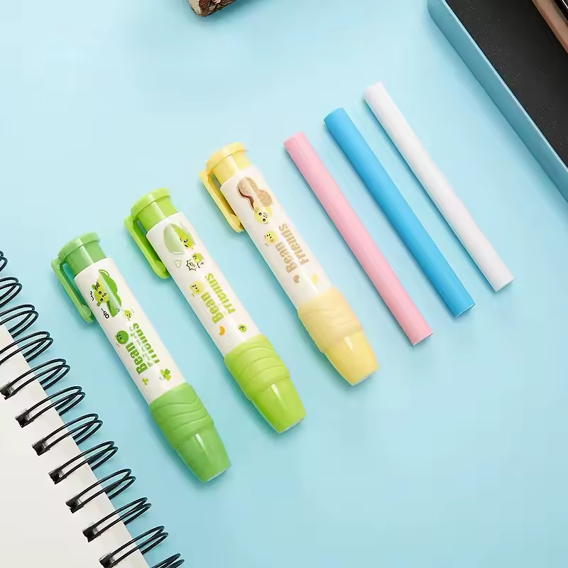 Retractable Eraser Pen Shape Push Eraser