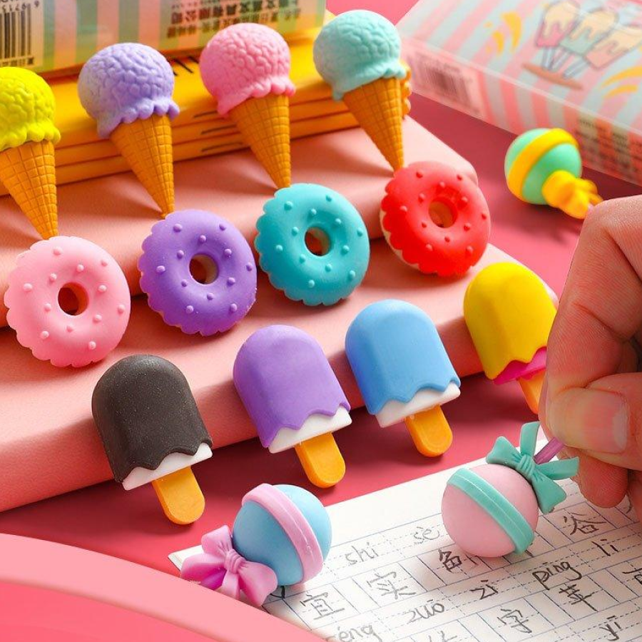 60050000401_1 Cute Desert Style Eraser Set