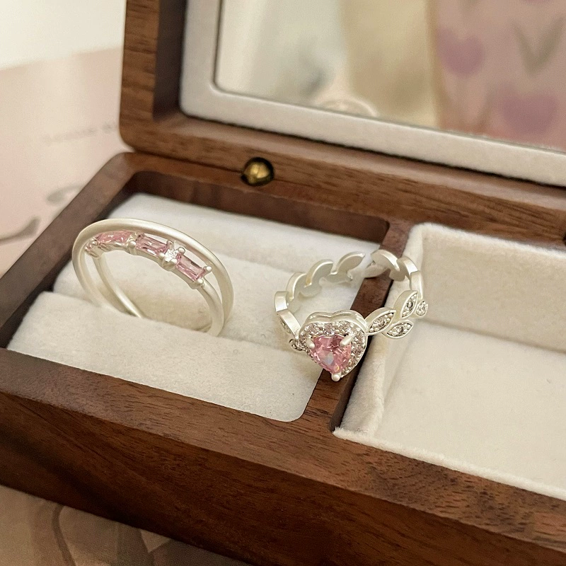 70010000101_1 Sweetheart Romantic Heart Zircon Ring