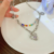 70030000301_2 Double-Layer Heart Beaded Party Choker Necklace