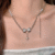 Sweet Vintage-Inspired Bow & Star Pearl Pendant Necklace