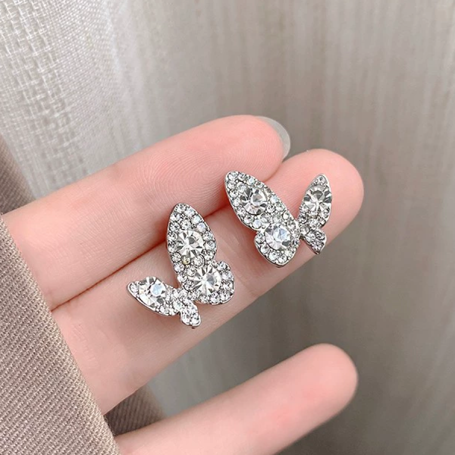 70040000801_1 Luxury Full-Crystal Butterfly Stud Earrings