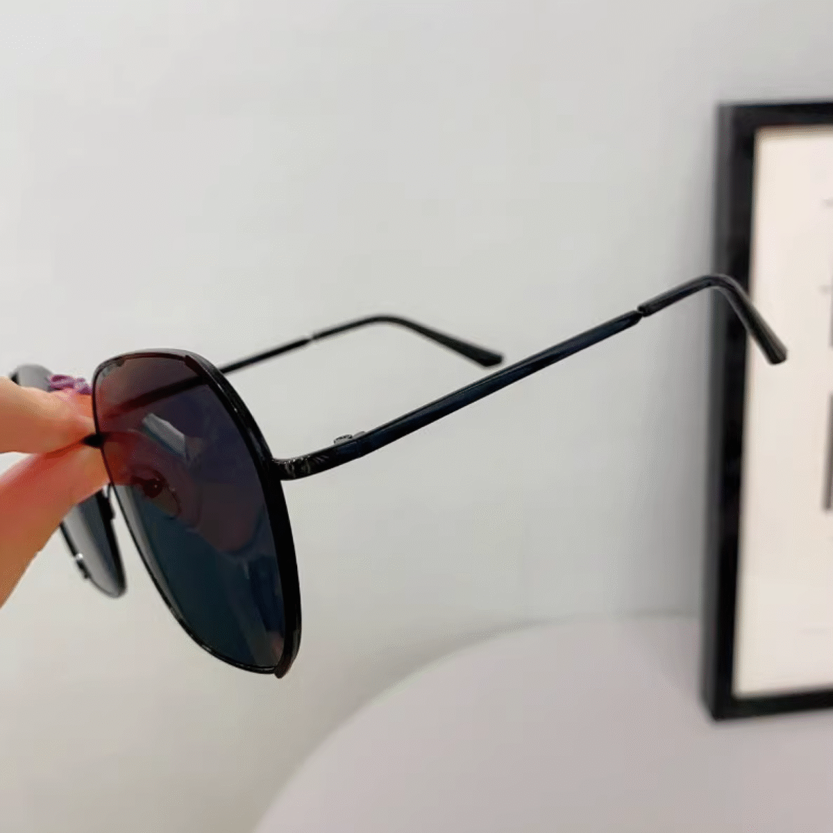 Ultralight Retro Large Frame Sunglasses