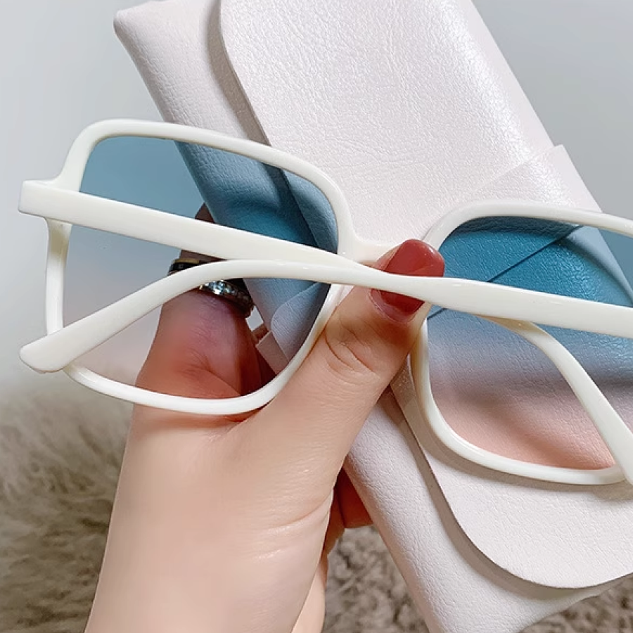 Retro Fashion Square Gradient Lenses Sunglasses