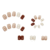 Nude Gradient Short Press-On Nails 24pcs with Glue