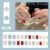 Cute Polka Dot Vintage Pastoral Style Press-On Nails 24pcs