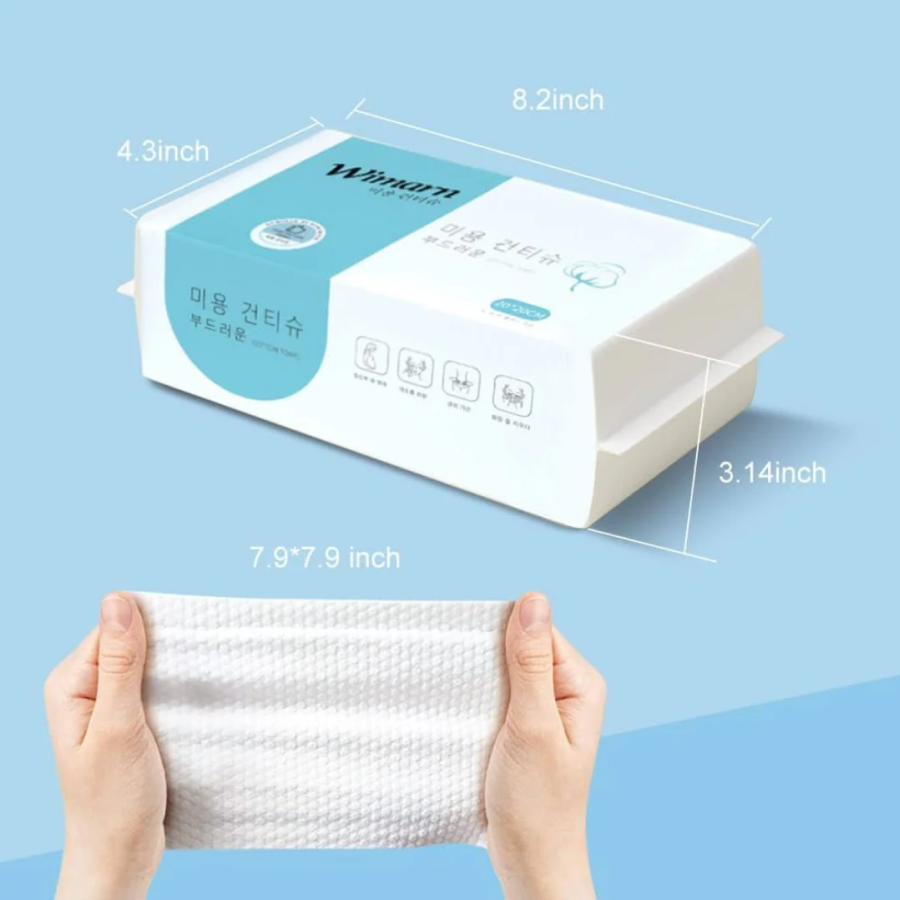 Wimarn Disposable Cotton Face Towels 60PCS