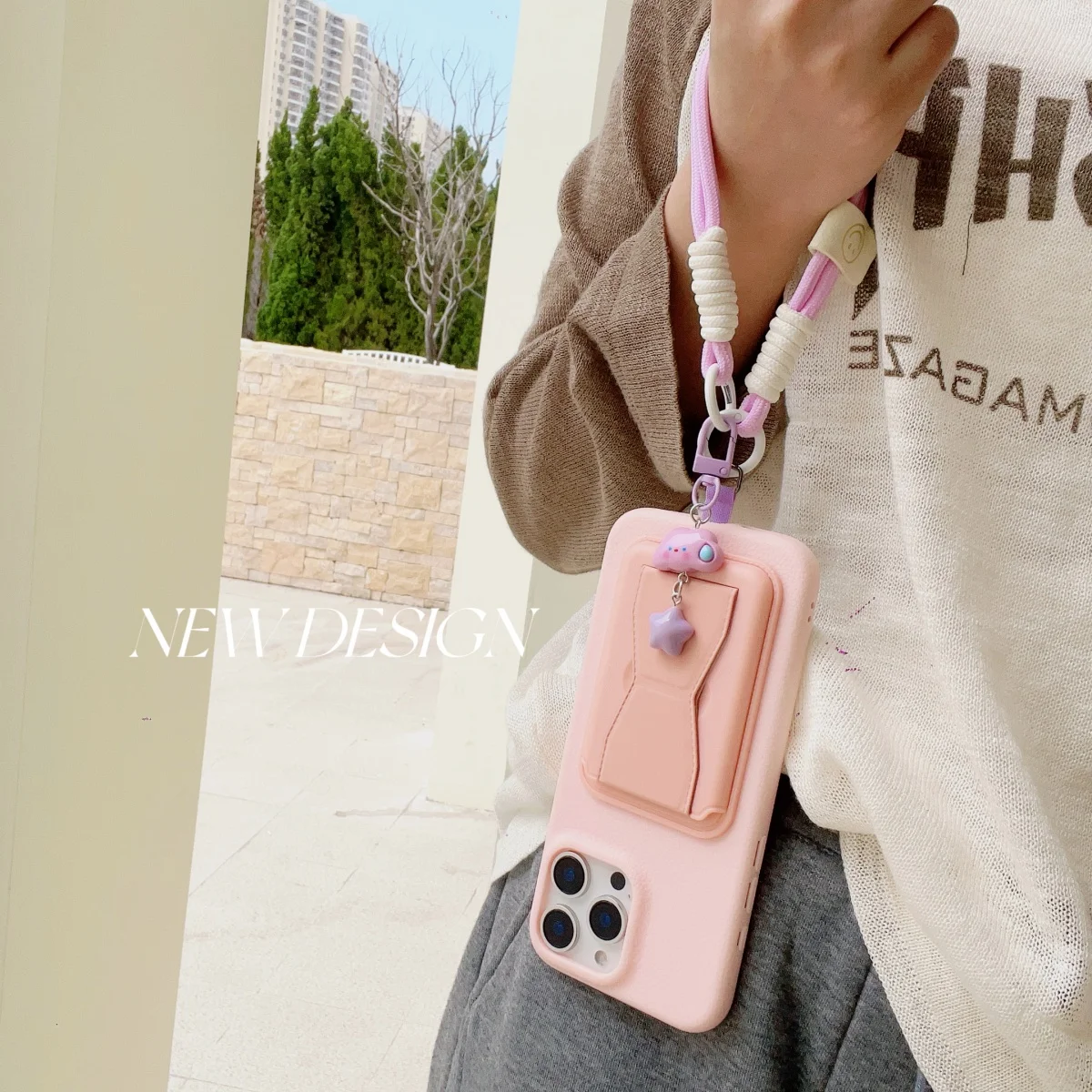 Pastel-colored Adjustable Phone Strap