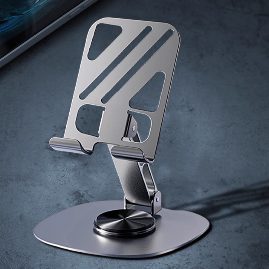 90010000301_1-1.png 360° Rotatable Metal Phone Stand Adjustable Desktop Tablet Holder