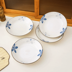 20020001101_4-1.png Elegant Retro Chinese Style Camellia Bowl & Chopstick Set (6 Bowls)