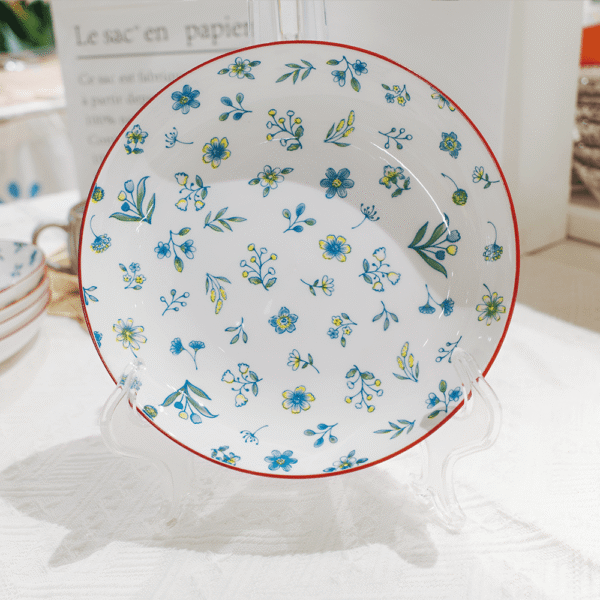 20020002101_2 Floral Deep Plate