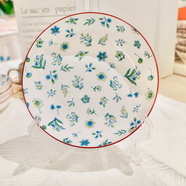 20020002101_2 Floral Deep Plate