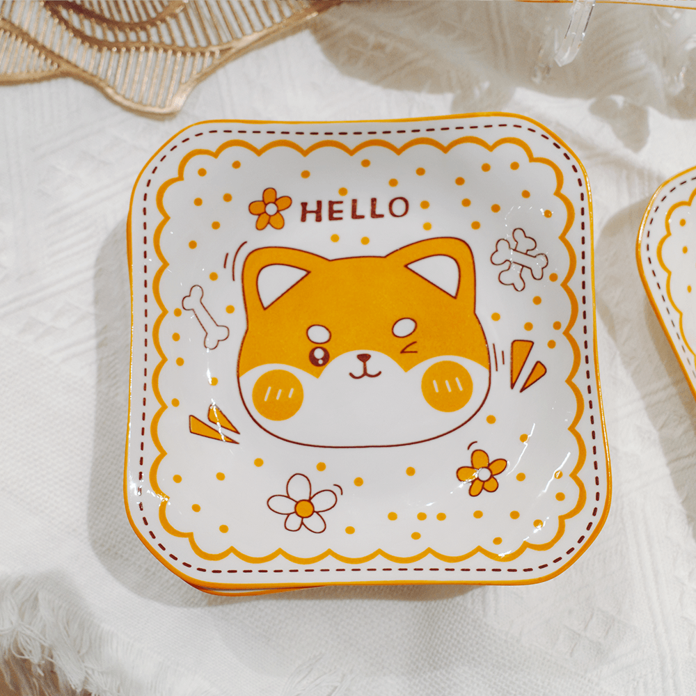 Cute Shiba Inu Plate