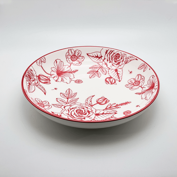 20020002601_5 Vintage Camellia Deep Plate