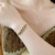 70020001801_2-1.png Square Emerald Green Zircon Strand Adjustable Bracelet