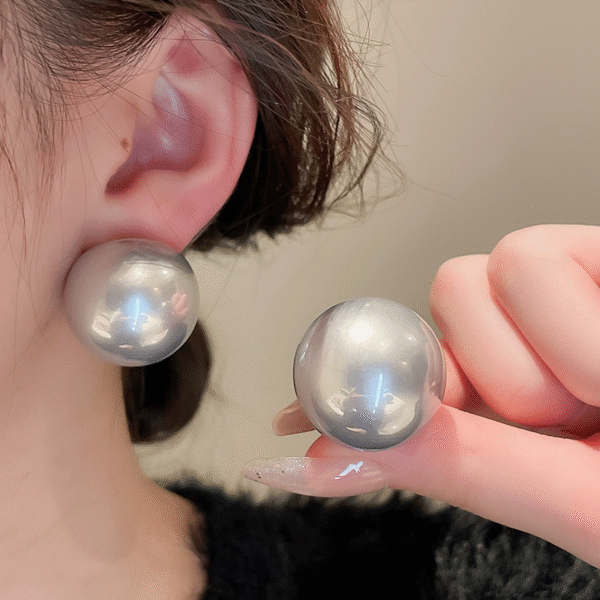 70040001201_1-1.png Oversized Pearl Stud Earrings 2.5cm Vintage Statement Pearl Jewelry
