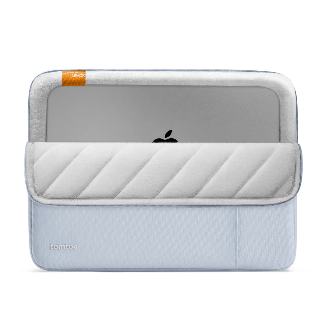 tomtoc Defender A13 13-inch Laptop Sleeve for MacBook Pro - Mist Blue - Image 4