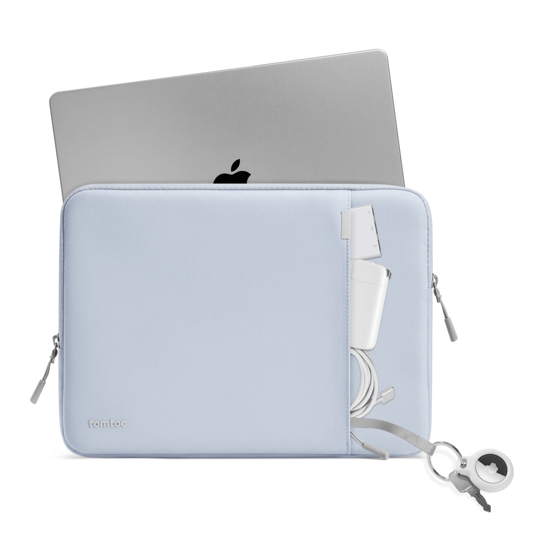 tomtoc Defender A13 13-inch Laptop Sleeve for MacBook Pro - Mist Blue - Image 2