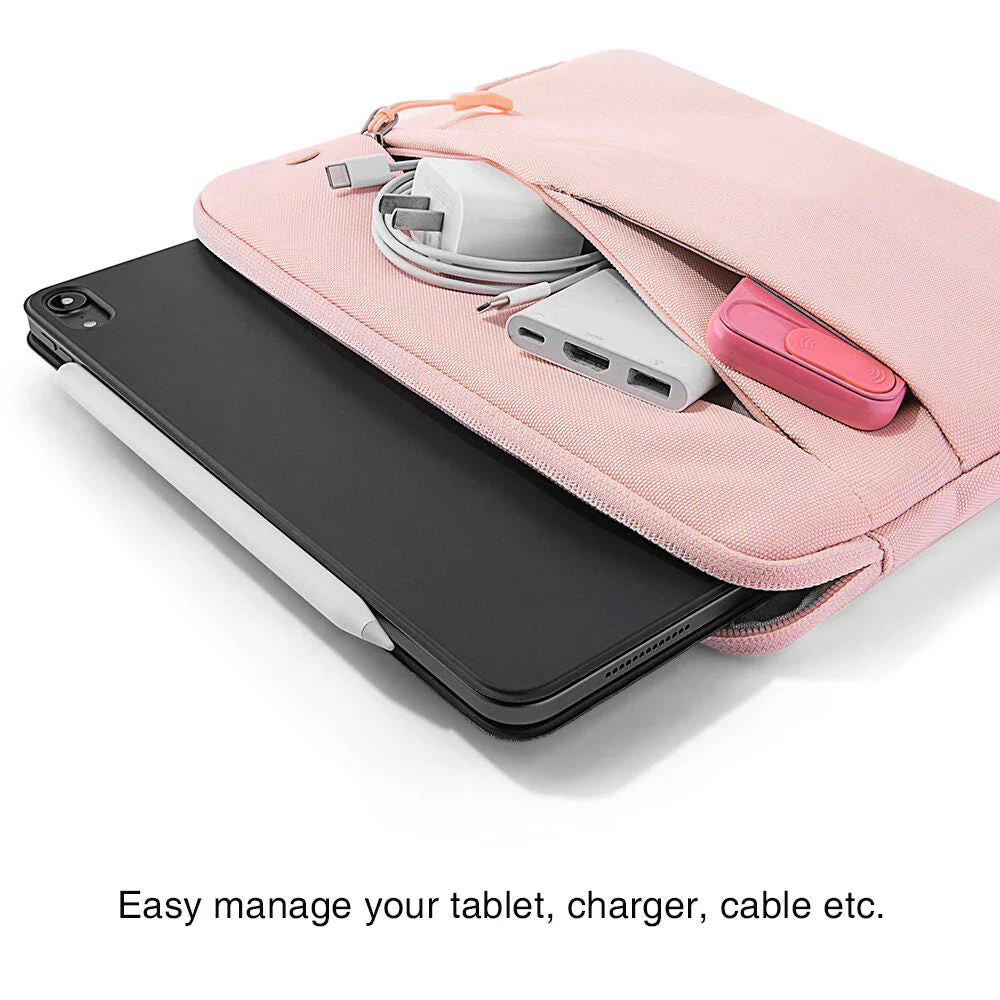 tomtoc Basic A18 11-inch Classic Tablet Case Sleeve - Pink - Image 3