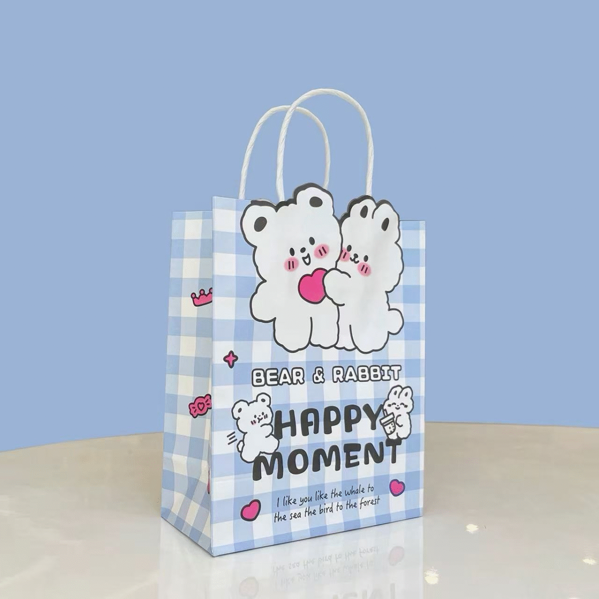 Cute Cartoon Gift Bag Unique Die-Cut Animal Party Favor Bag