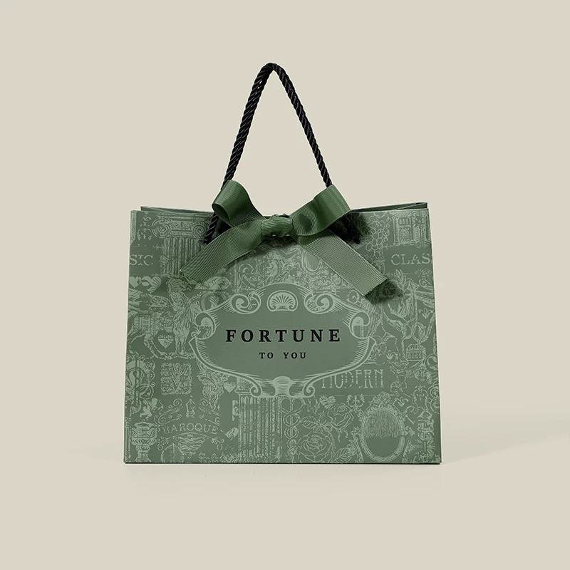 10040003301_1-1.jpeg Dark Green Gift Bag