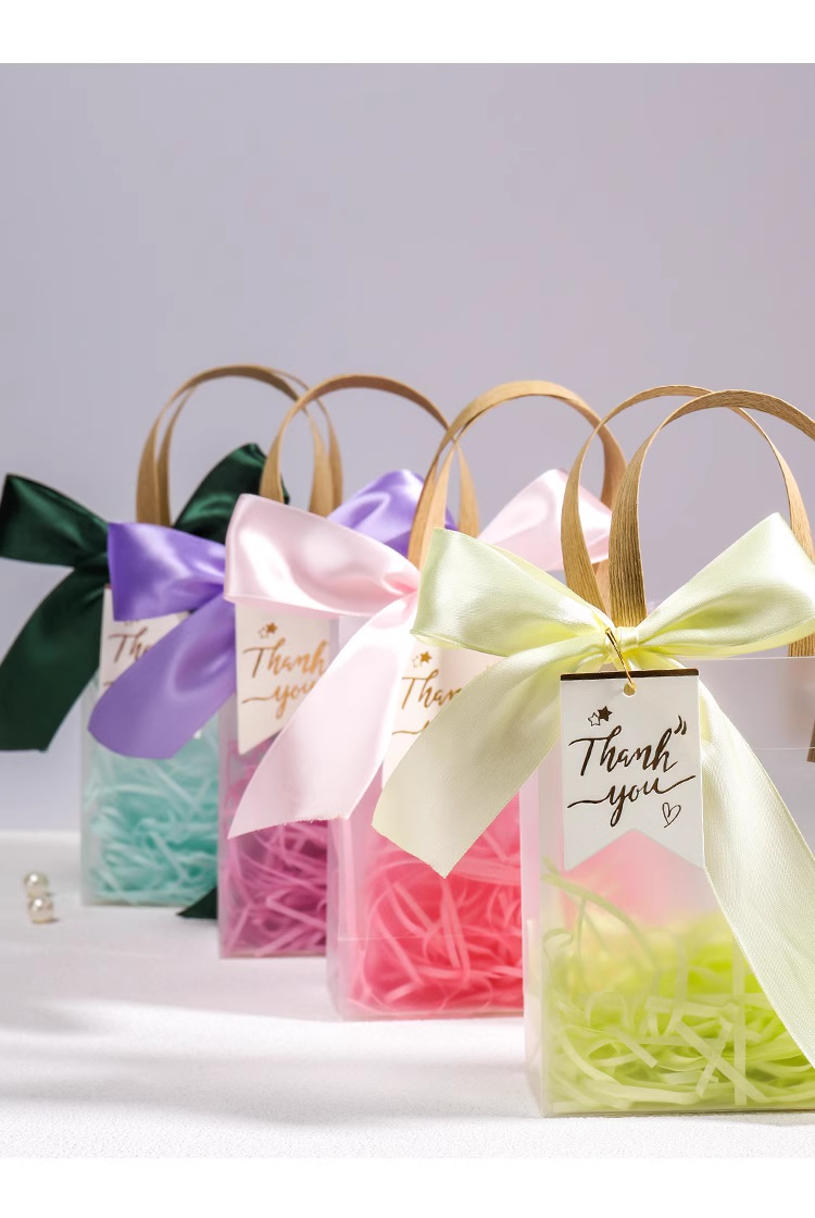 Frosted Transparent Gift Bag Premium Party Favor Bag Wedding Favor Tote