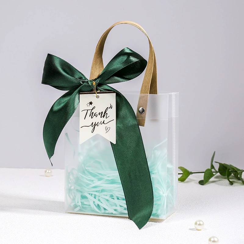 Frosted Transparent Gift Bag Premium Party Favor Bag Wedding Favor Tote