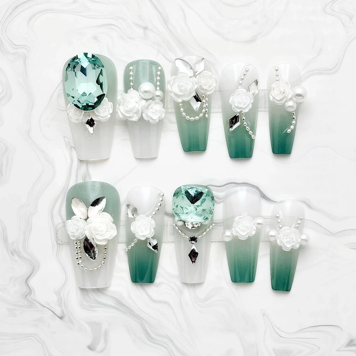 80040002101_3-1.jpeg Long Coffin Press-On Nails Misty Teal Gradient