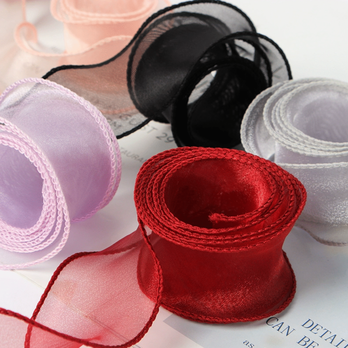 10040003801_4-1.png Wavy Fishtail Organza Ribbon (9m/10 yards)