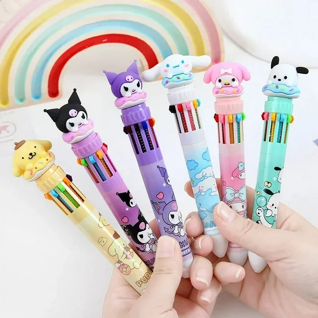 Sanrio Cartoon 10 Color Ballpoint Pen