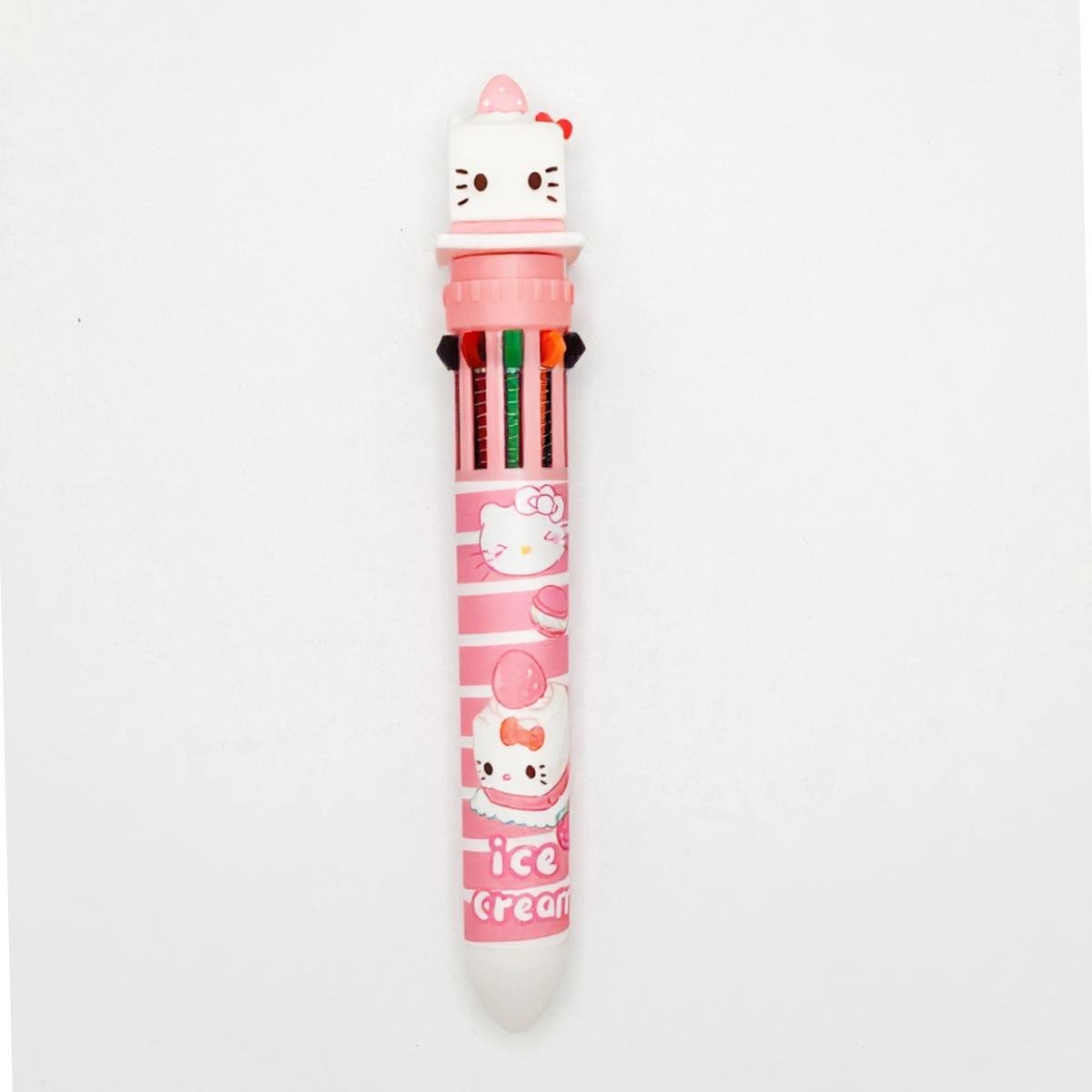 Sanrio Square Head Edition 10-Color Ballpoint Pen